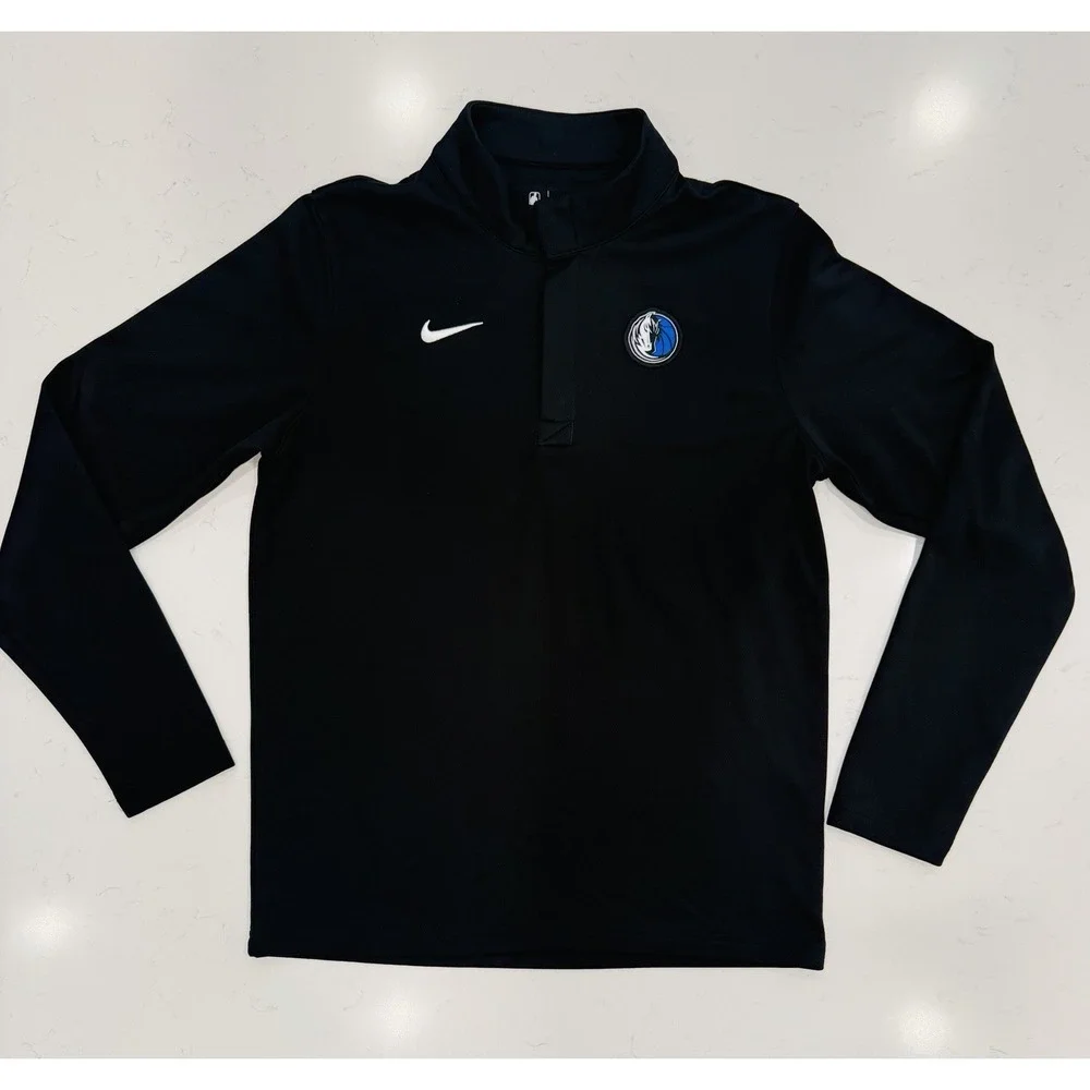 Dallas Mavericks Men's Nike Dri-FIT NBA 1/4-Zip Long-Sleeve Top Size Medium